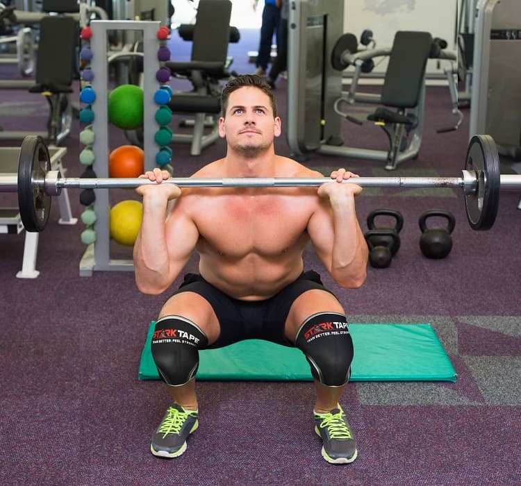 StarkTape knee sleeve support for weightlifting , crossfit, power lifting