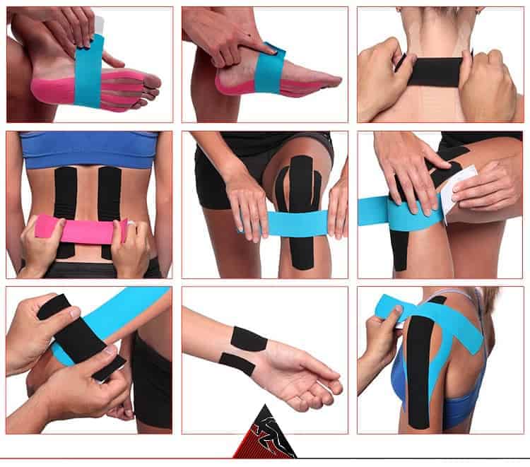 Kinesiology Tape, Uncut roll 2 x 16.4', Multiple Colours Available