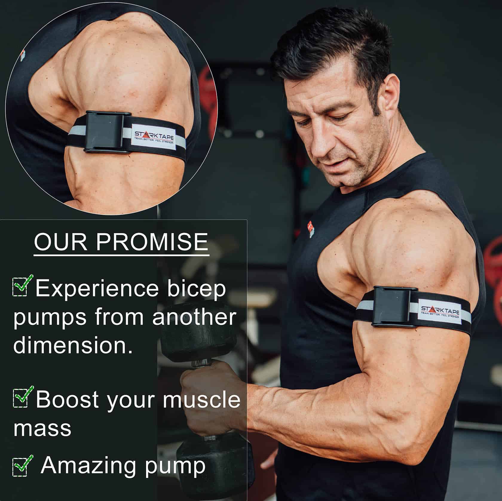 New BFR Bands PRO-Slim Blood Flow Restriction Occlusion Training Bands 1" Wide 