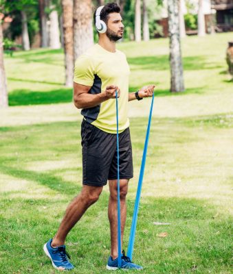 Lower Body Upper Body Resistance Band Workout For Men